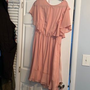 Pink Flowy Dress